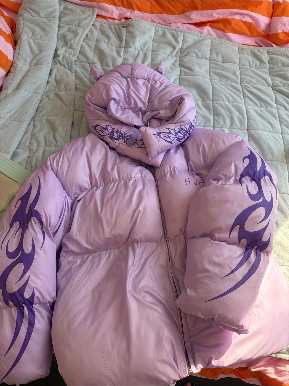Purple Puffer Jacket - Picture 3 of 5